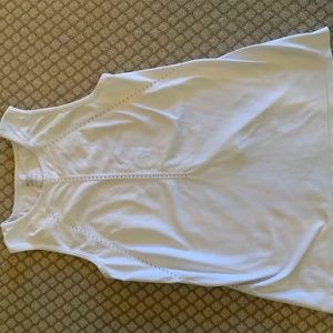 Athleta white tank top size Small